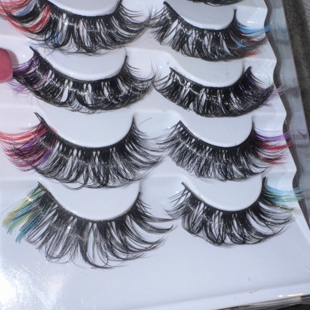Colorful False Eyelash 7 Pair Set NWT - Picture 10 of 12